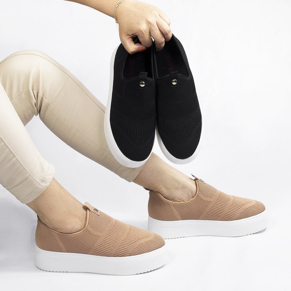 Tênis Knite Zatta Flatform Ivete Nude Nude 7
