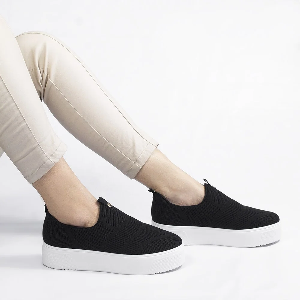 Tênis Knite Zatta Flatform Ivete Preto Preto 3