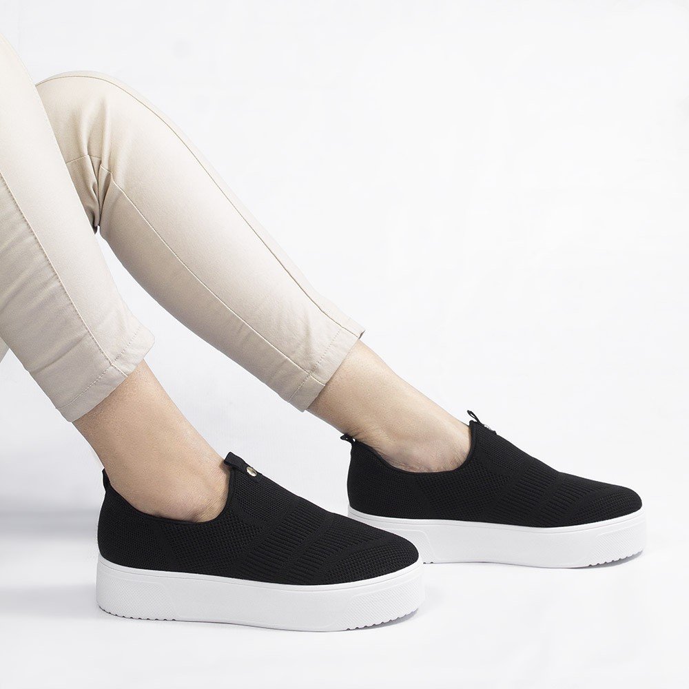 Tênis Knite Zatta Flatform Ivete Preto Preto 3