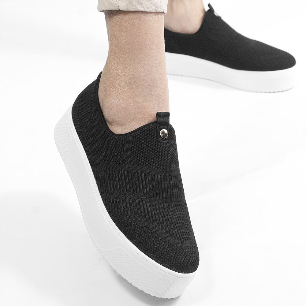 Tênis Knite Zatta Flatform Ivete Preto Preto 8