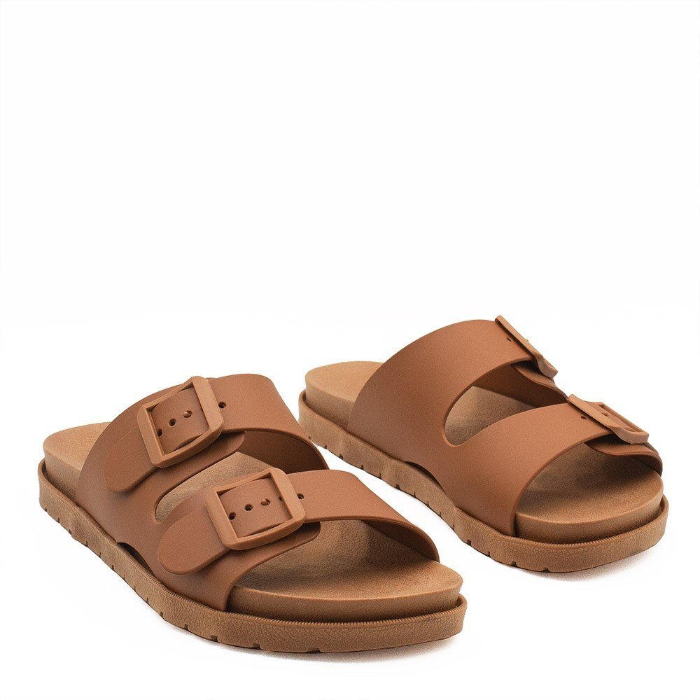 Papete Zatta Tira Dupla Fátima Caramelo Marrom 5