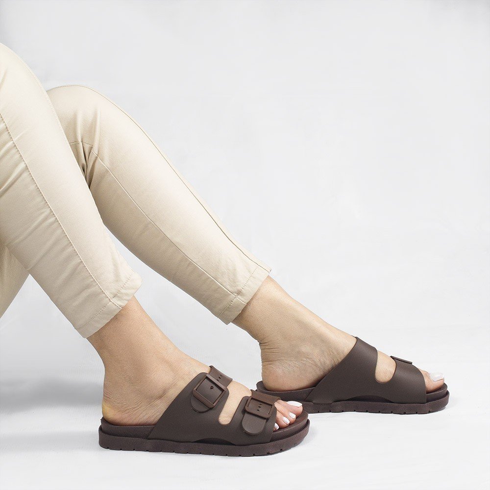 Papete Zatta Tira Dupla Fátima Marrom Marrom 2