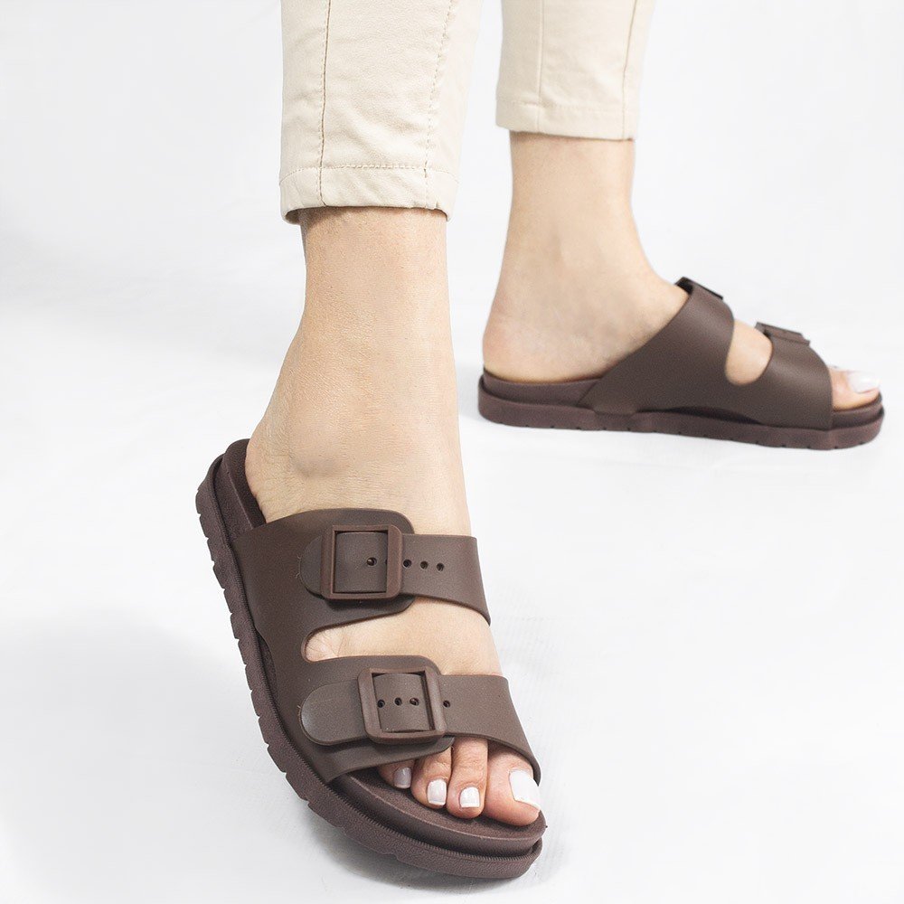 Papete Zatta Tira Dupla Fátima Marrom Marrom 4