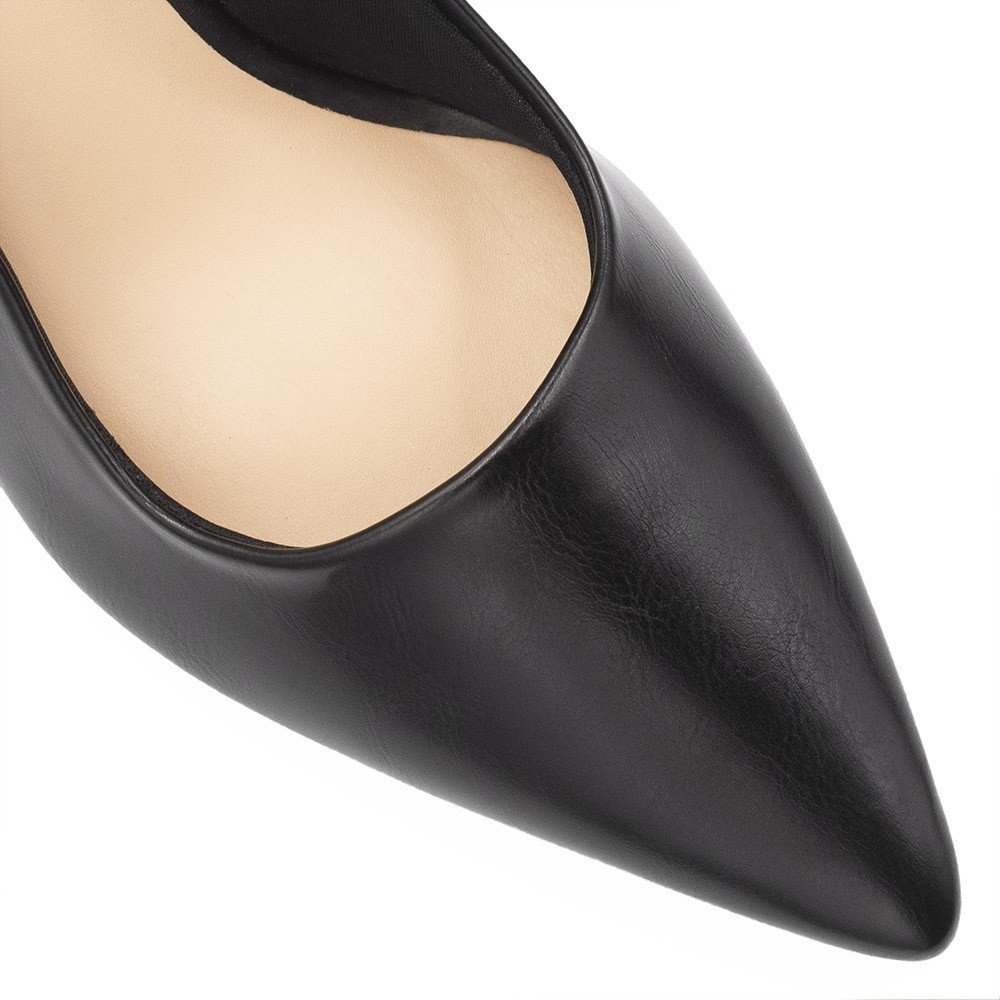 Scarpin Zatta Slingback Salto Bloco Aline Preto Preto 3