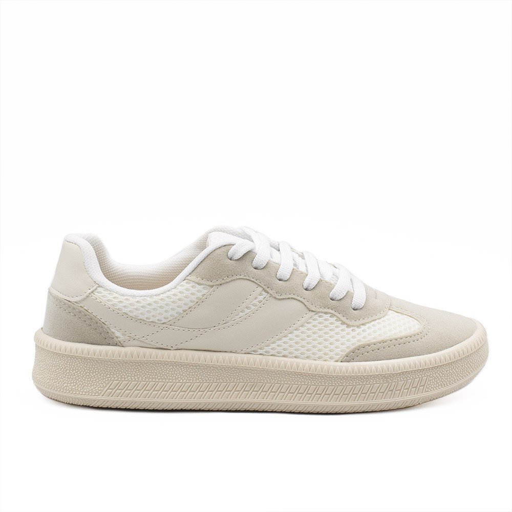 Tênis Casual Zatta Nylon Cadarço Karina Aveia