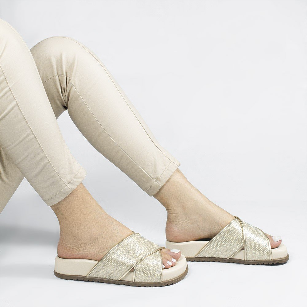 Papate Zatta Cruzada Anatômica Amora Dourada Dourado 2