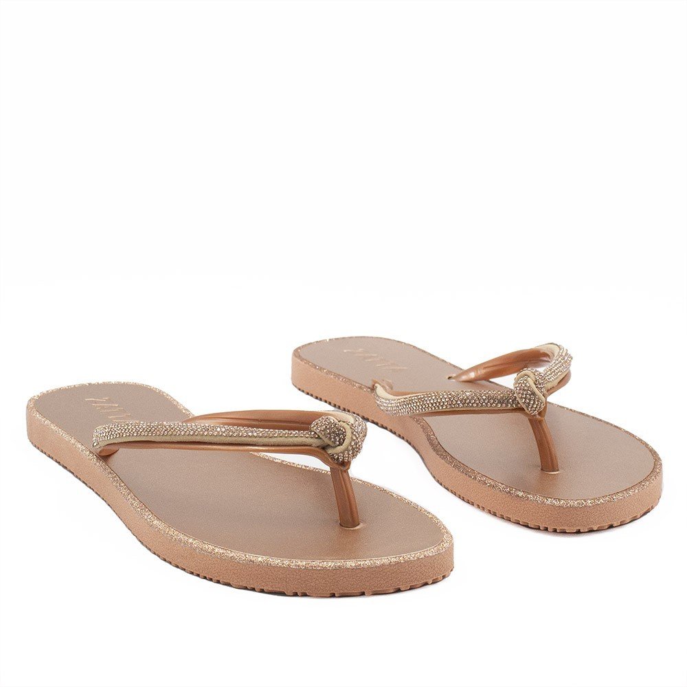 Chinelo Zatta Strass Dedo Micaela Cobre Cobre 3