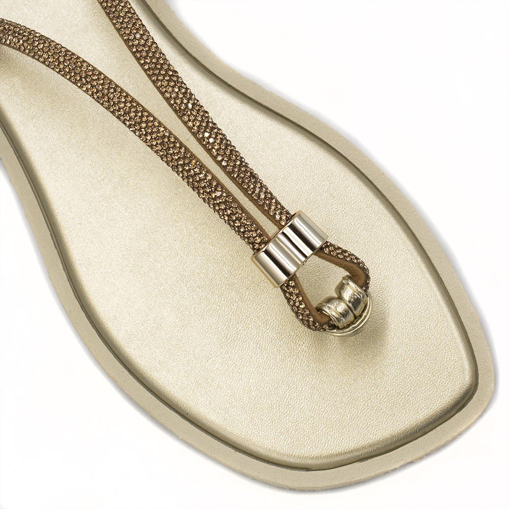 Chinelo de Dedo Zatta Brilho Dandara Dourada Dourado 5