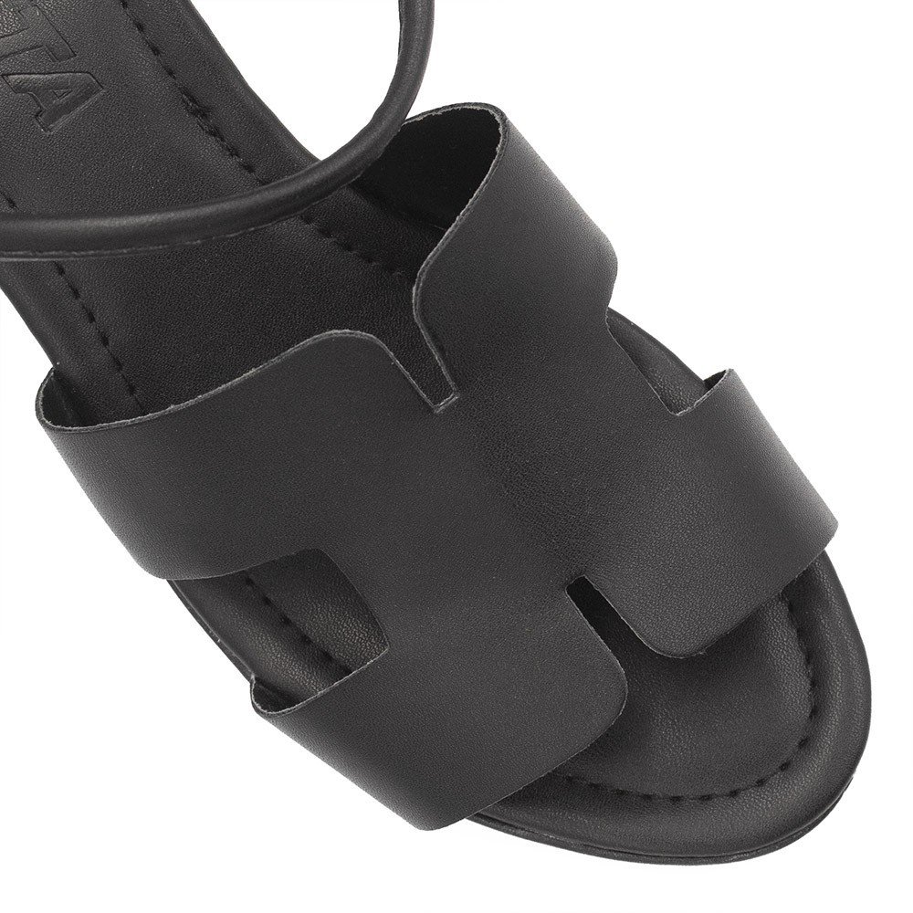 Sandália Zatta  Anabela Baixa Samara Preto Preto 5