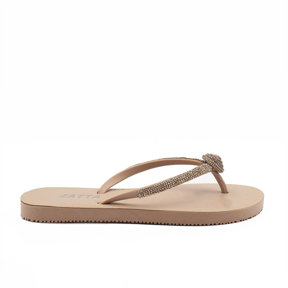 Chinelo Zatta  Dedo Brilho Strass Nancy Nude