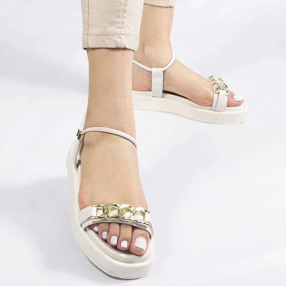 Papete  Zatta  Corrente Ajustável  Cristina Off White Branco 4