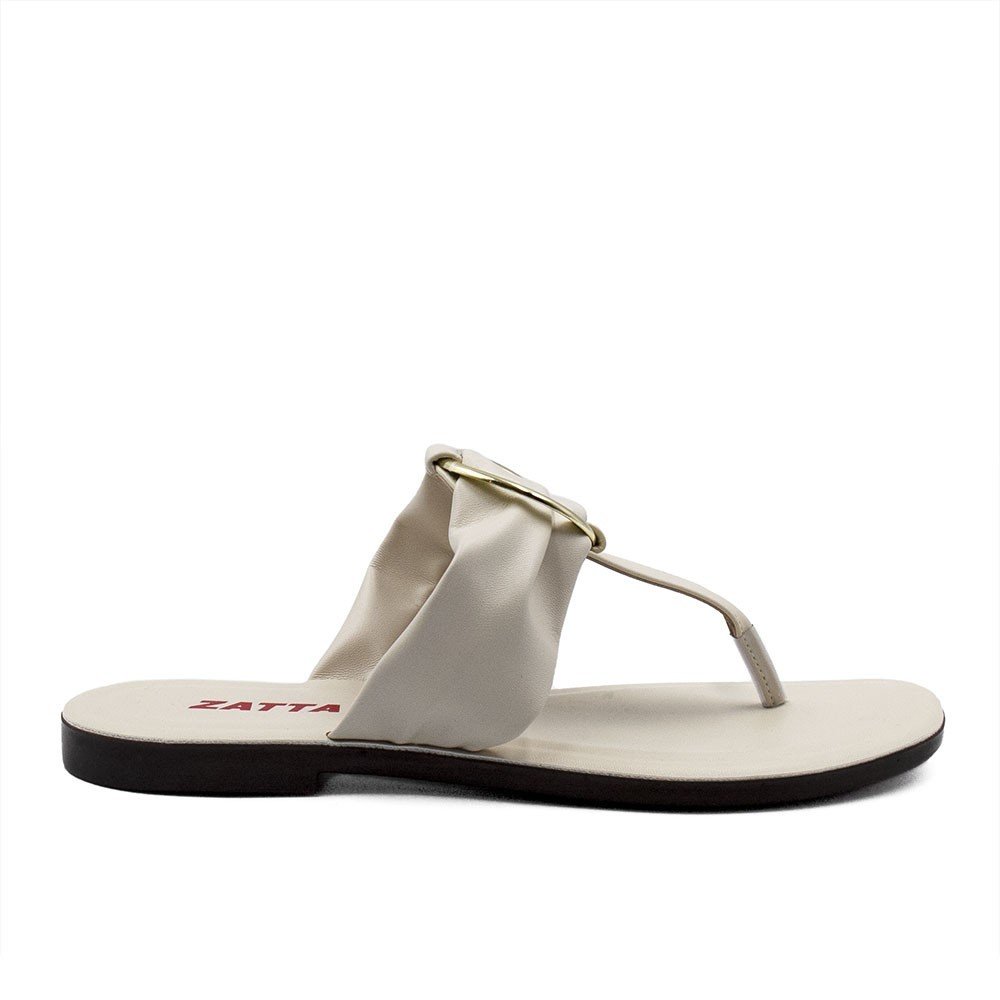 Rasteira Zatta  Argola de Dedo Regina Off White