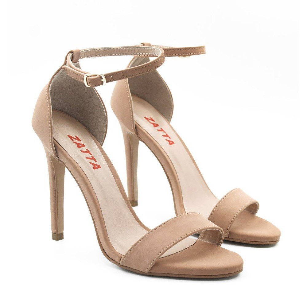 Sandalia Zatta Salto Fino Maya Nobuck Nude Nude 3
