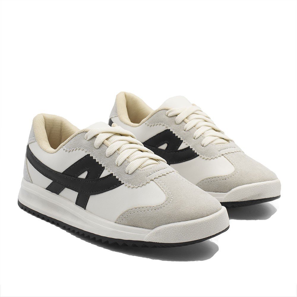 Tênis Zatta Casual Tábata  Preto Preto/Branco 5