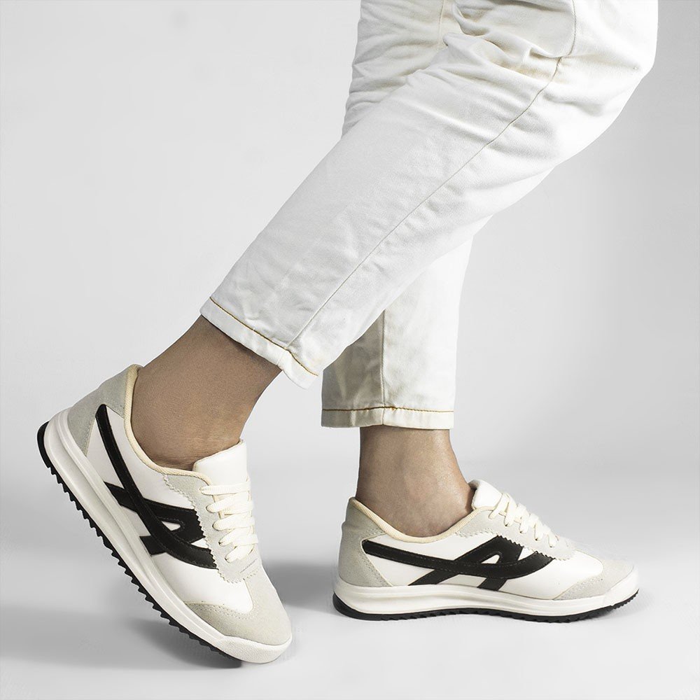 Tênis Zatta Casual Tábata  Preto Preto/Branco 7