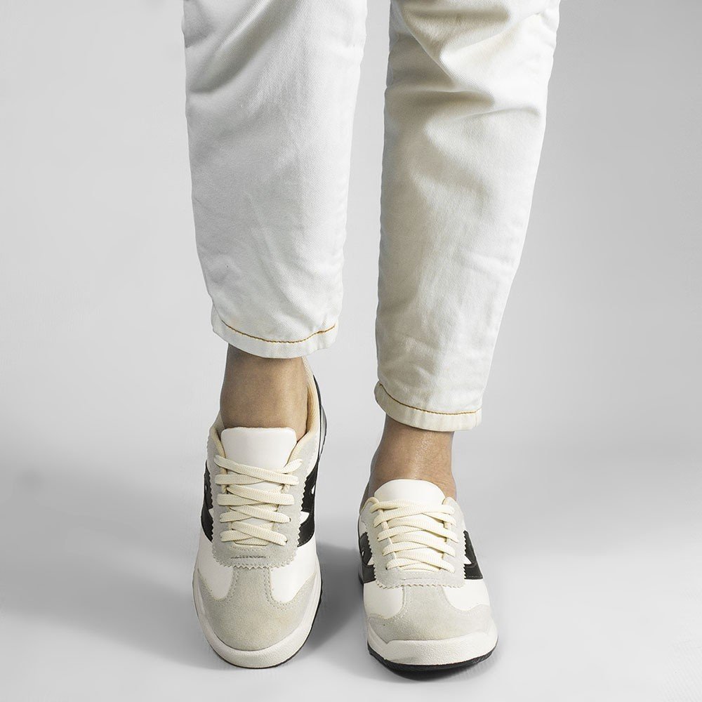 Tênis Zatta Casual Tábata  Preto Preto/Branco 9