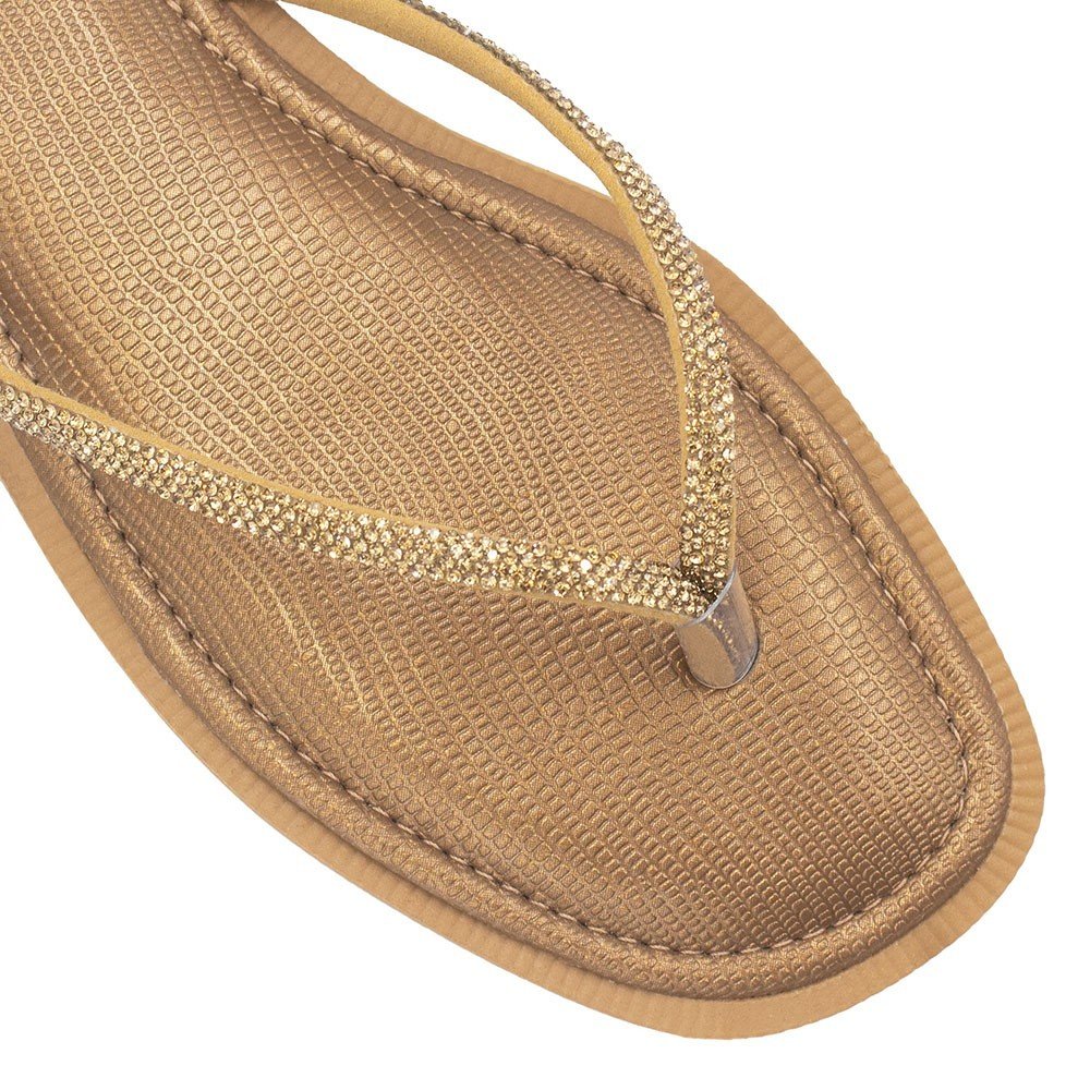 Chinelo de Dedo Zatta Strass Lumena Cobre Cobre 5