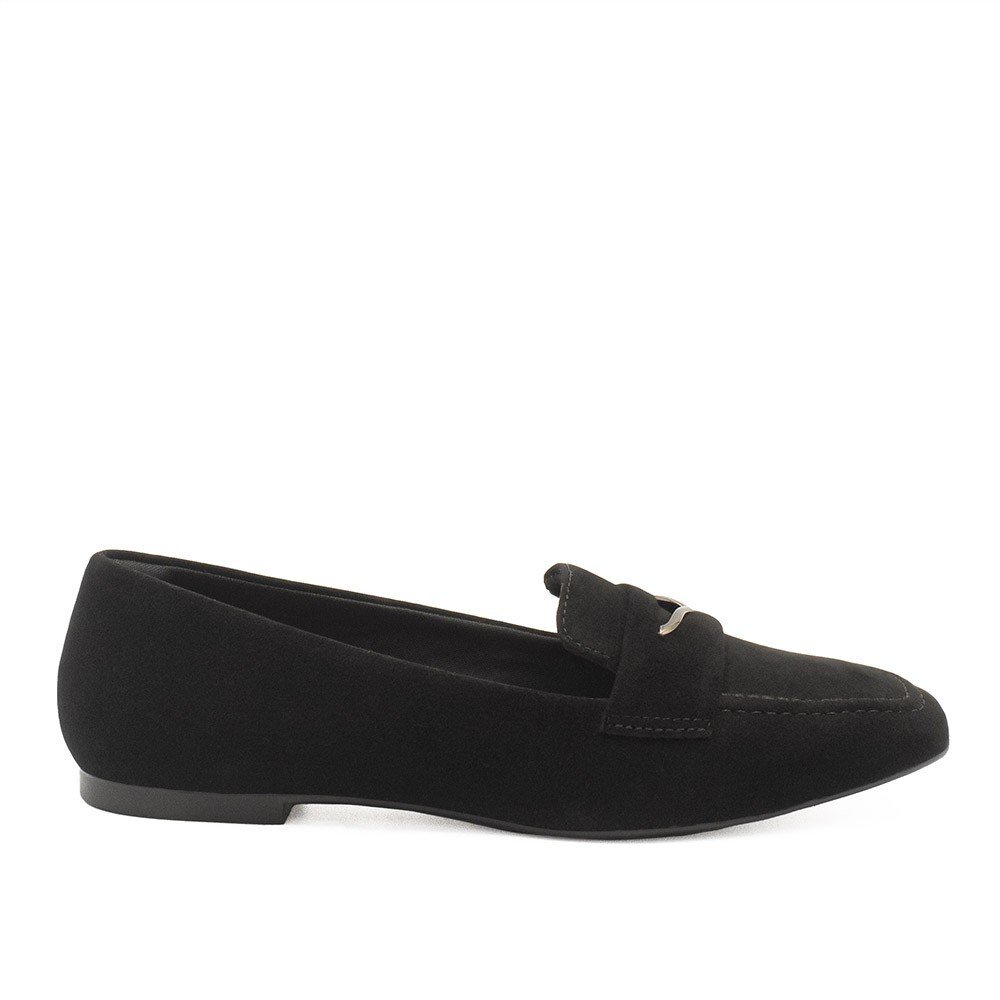 Mocassim Zatta Isaura Camurça Preto Preto 4