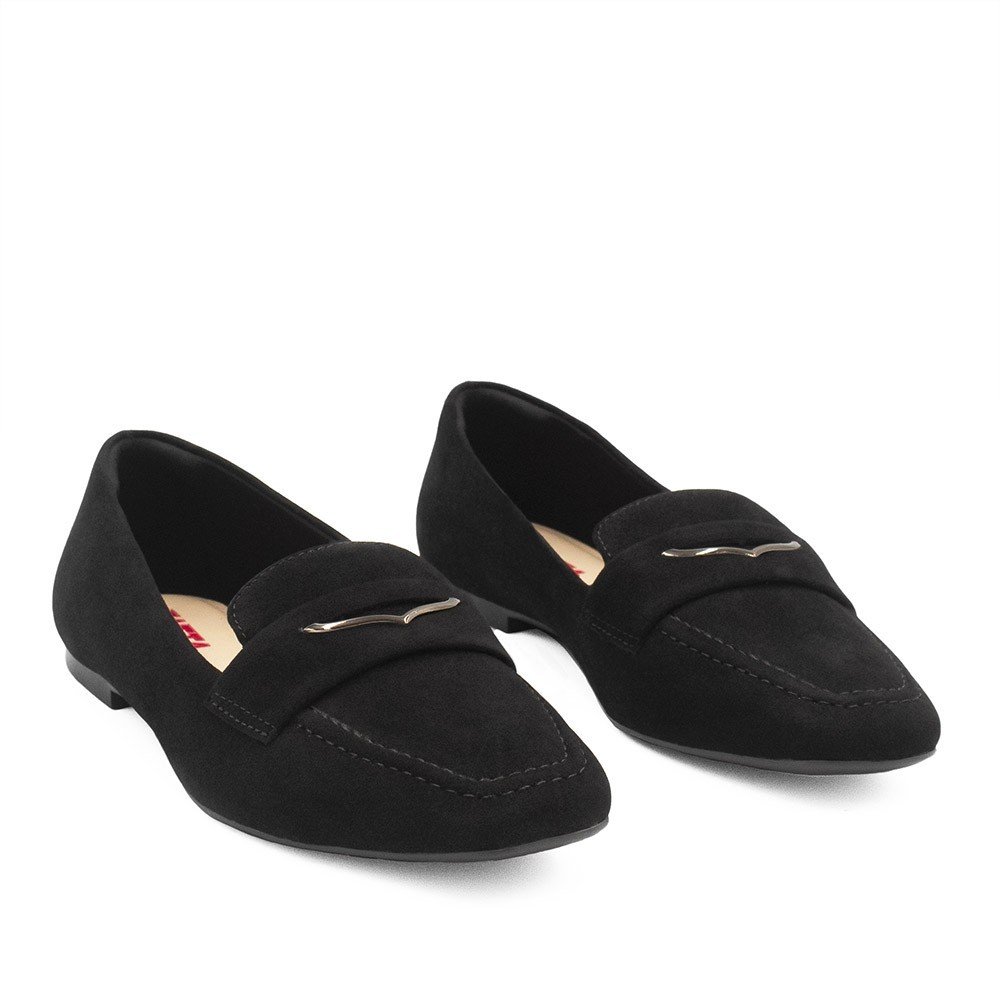 Mocassim Zatta Isaura Camurça Preto Preto 9