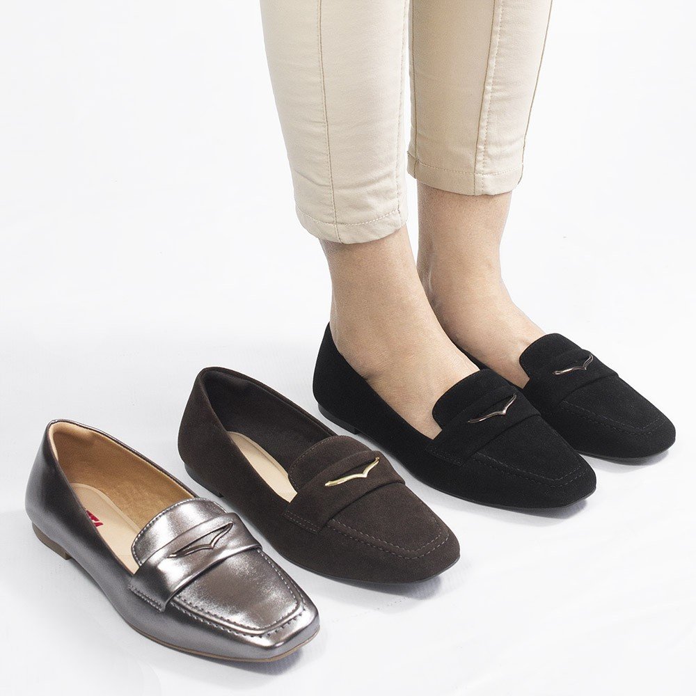 Mocassim Zatta Isaura Camurça Preto Preto 10