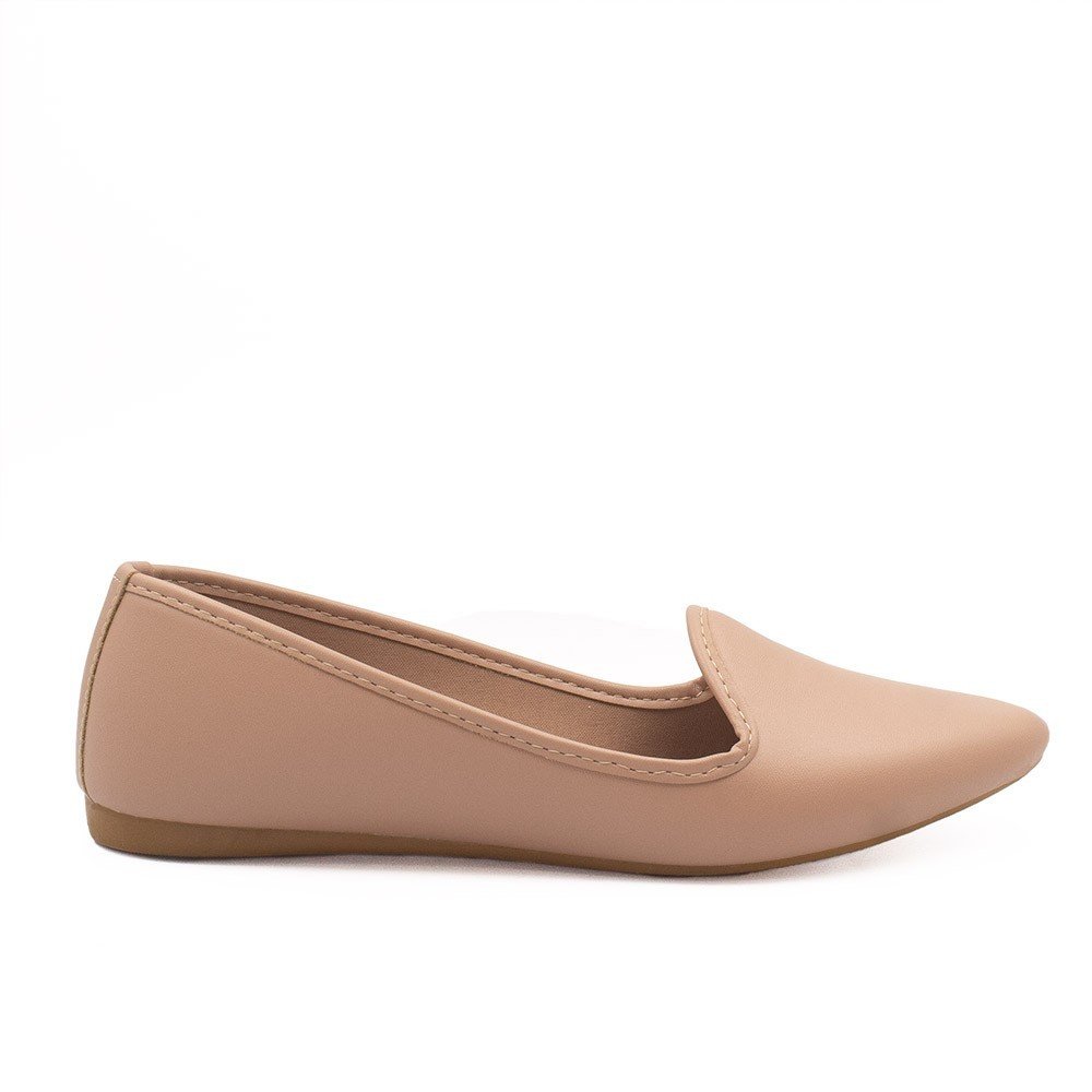 Sapato Mocassim Zatta Liso Ariadna Nude