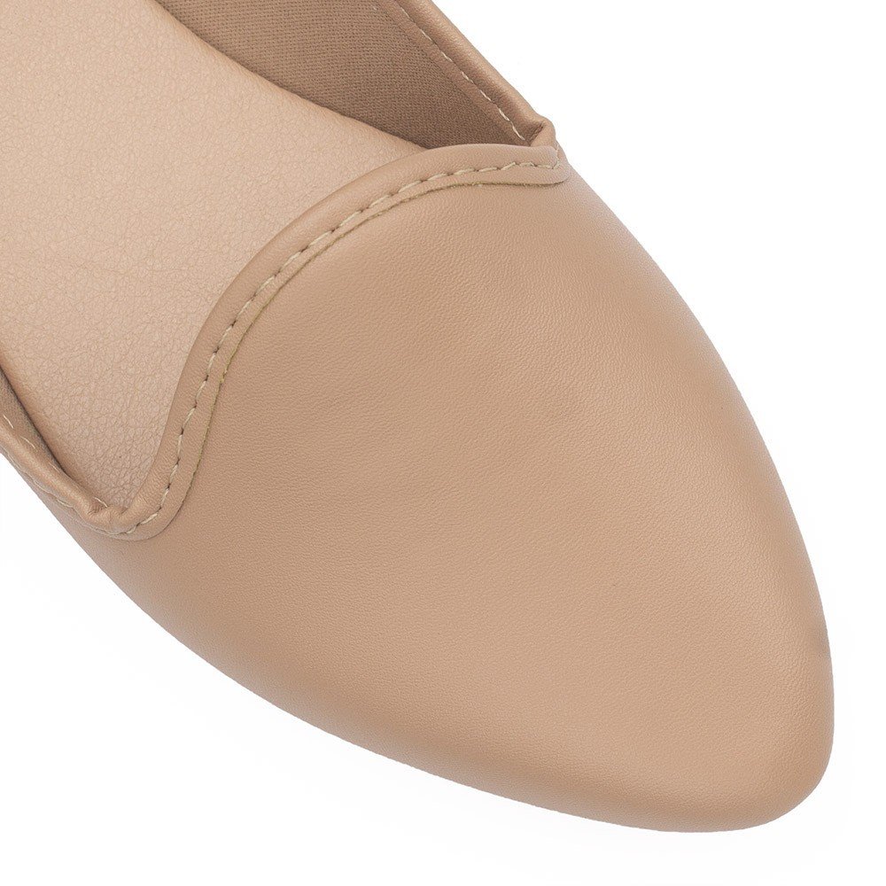 Sapato Mocassim Zatta Liso Ariadna Nude Nude 3