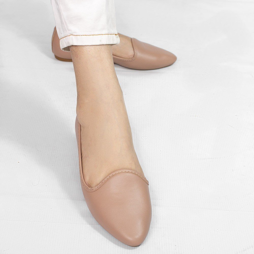 Sapato Mocassim Zatta Liso Ariadna Nude Nude 4