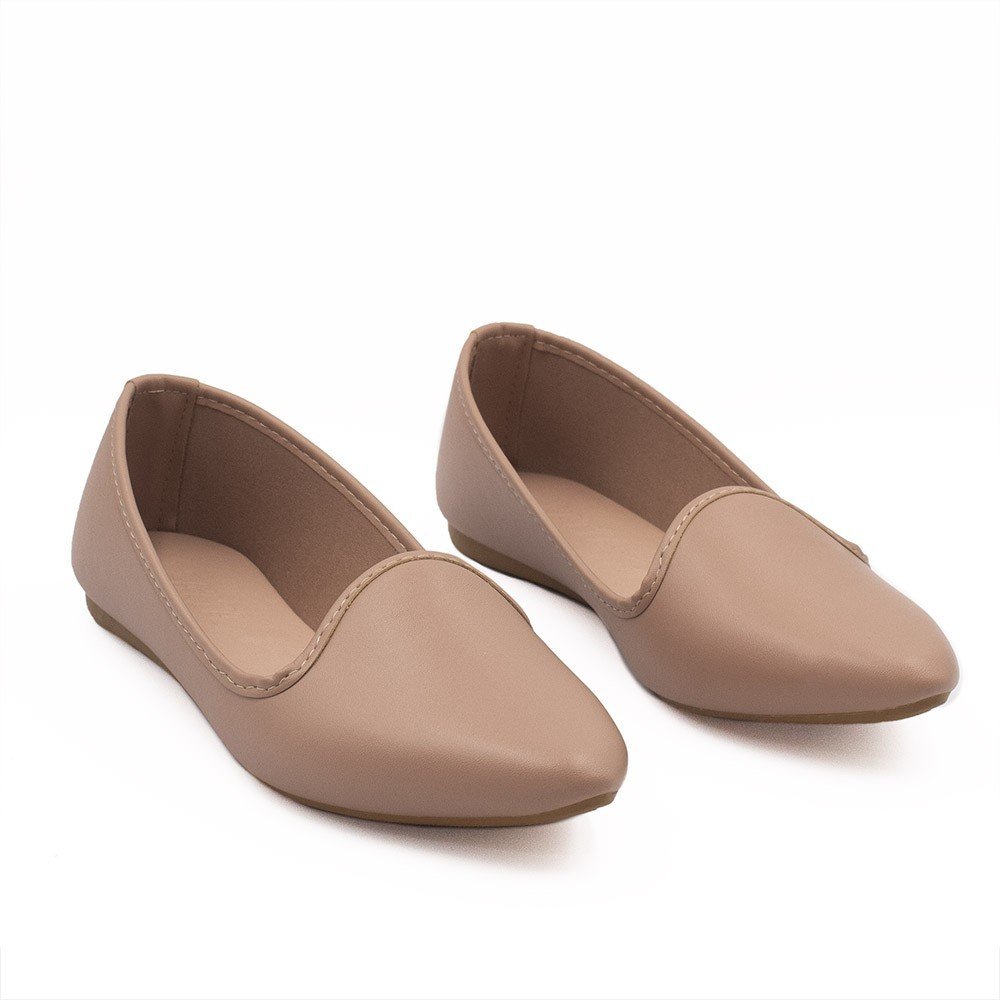 Sapato Mocassim Zatta Liso Ariadna Nude Nude 5