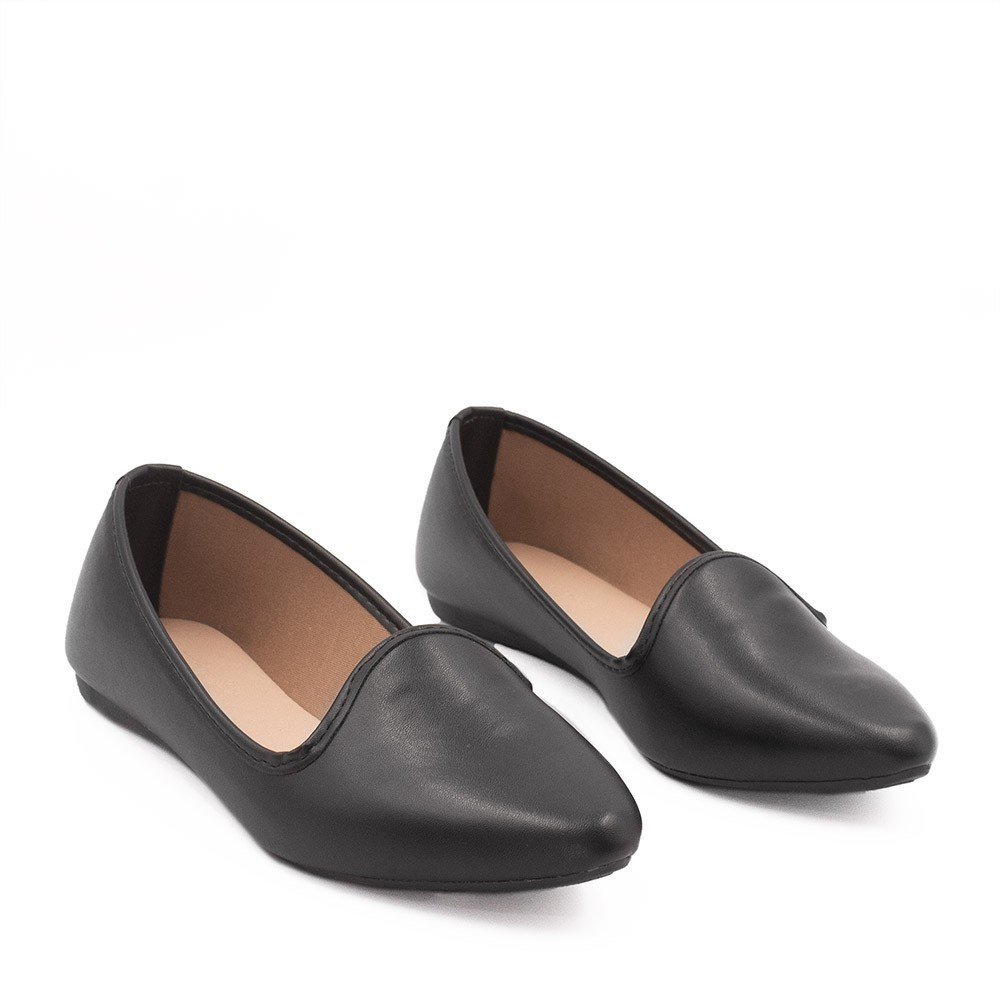 Sapato Mocassim Zatta Liso Ariadna Preto Preto 4