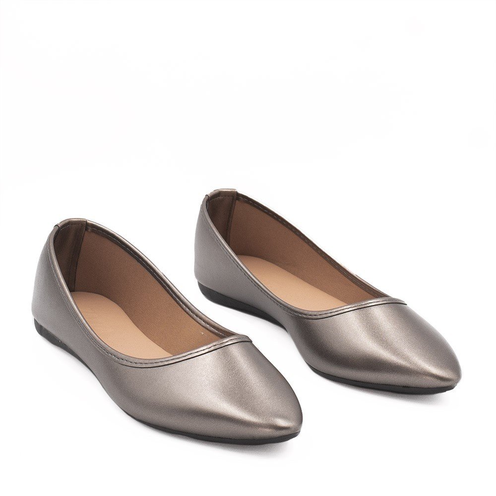 Sapatilha Zatta Básica Preto Alice  Chumbo Prata 3