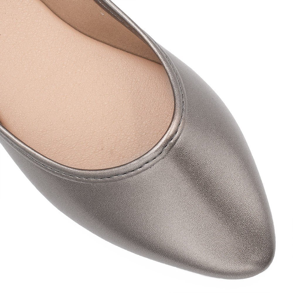 Sapatilha Zatta Básica Preto Alice  Chumbo Prata 5