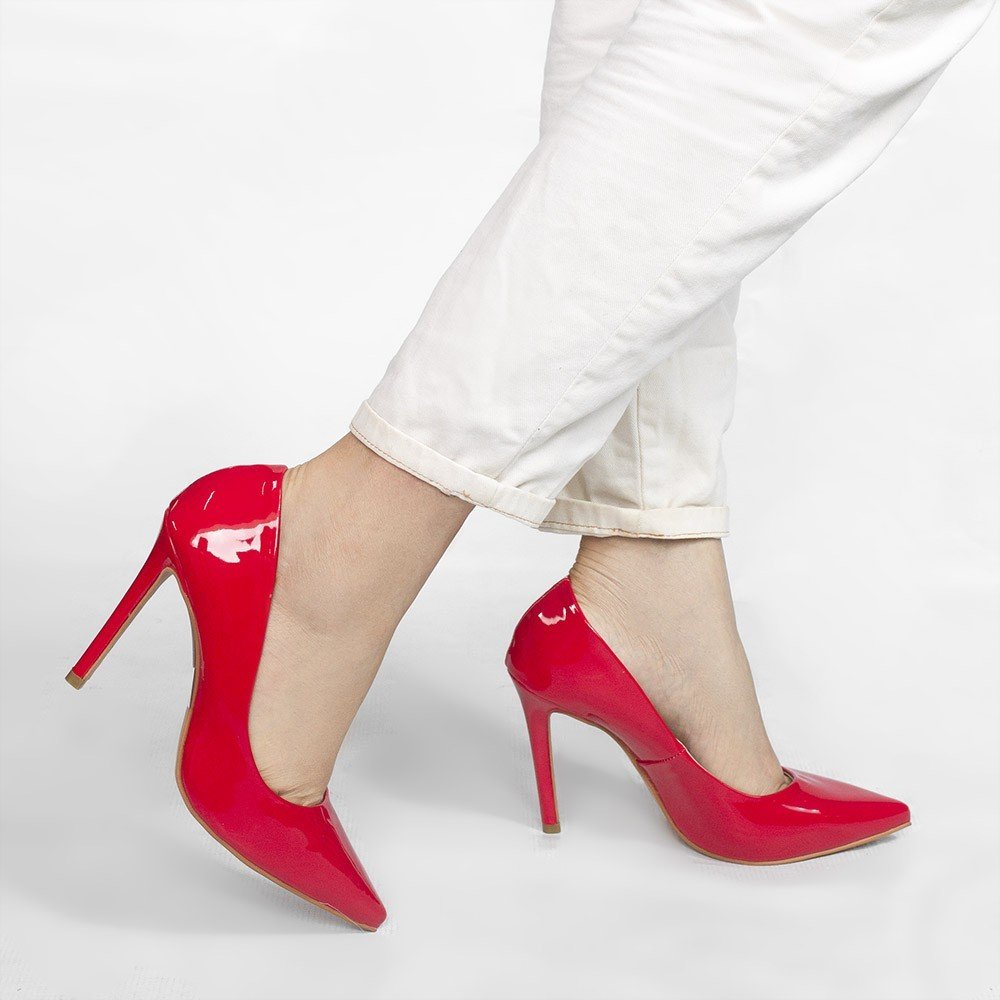Scarpin Zatta Salto Alto Bico Fino Suzy Vermelho Vermelho 2