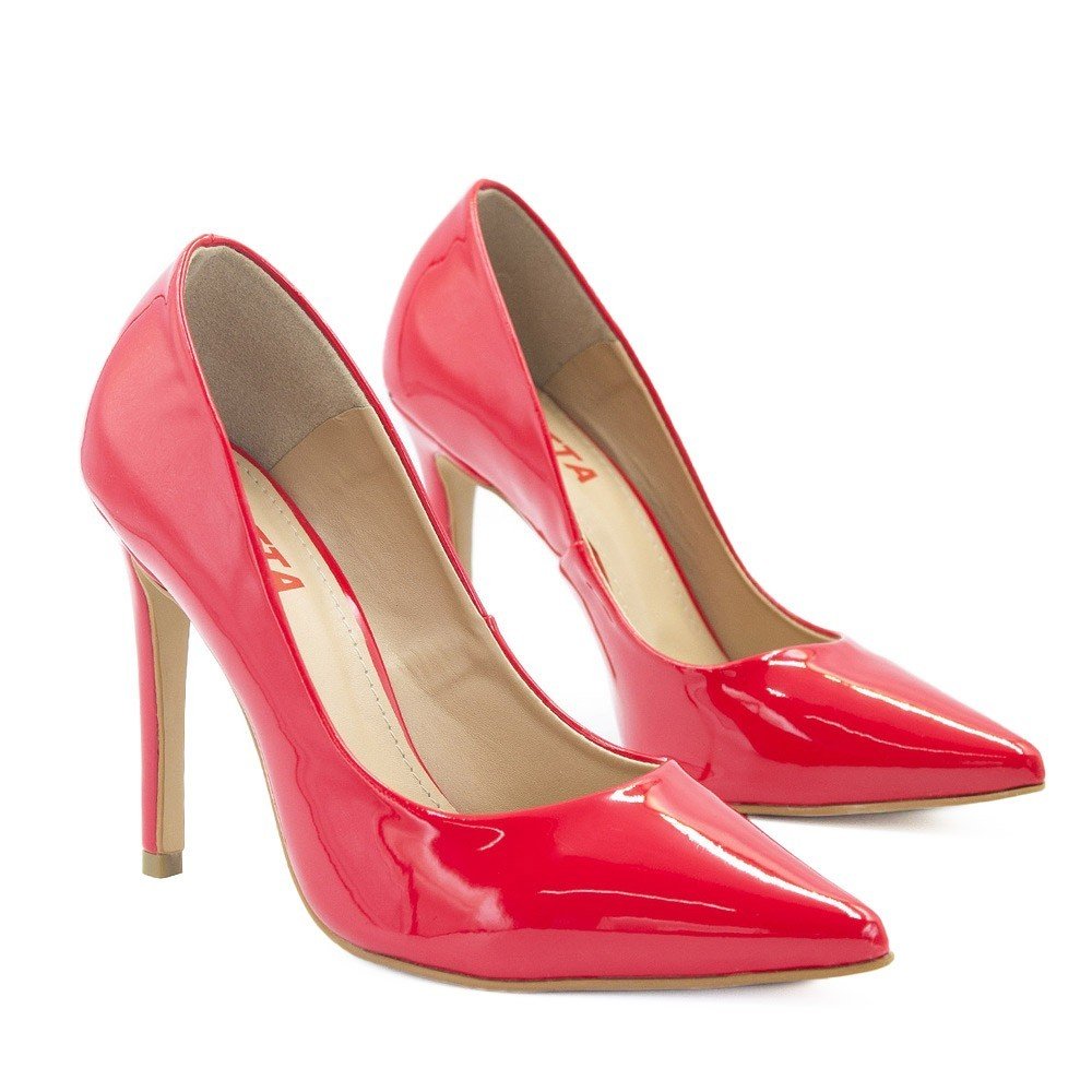 Scarpin Zatta Salto Alto Bico Fino Suzy Vermelho Vermelho 3