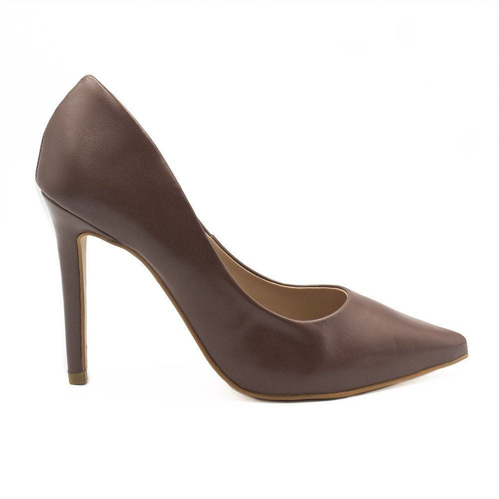 Scarpin Zatta Bico Fino Salto Suzy Chocolate