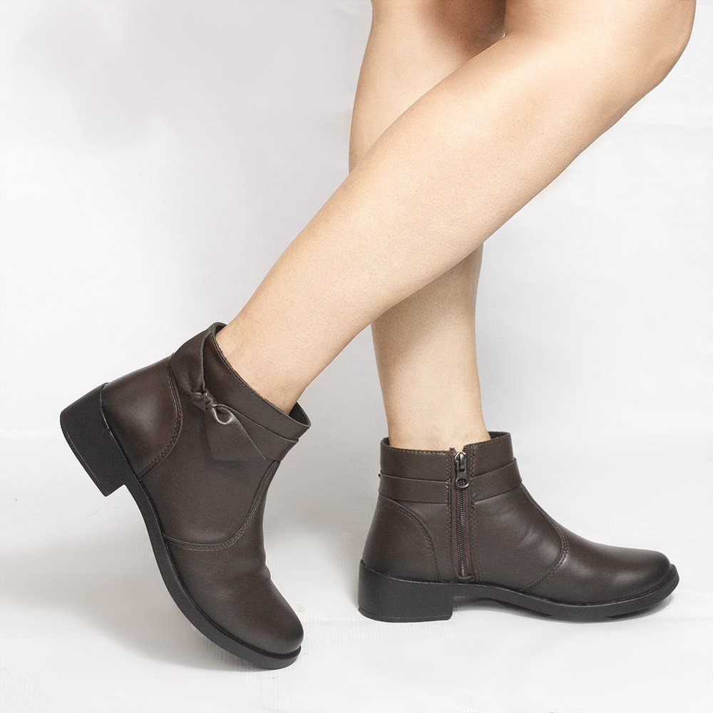 Bota Zatta Montaria Laço Lateral Ludmila Marrom Marrom 2