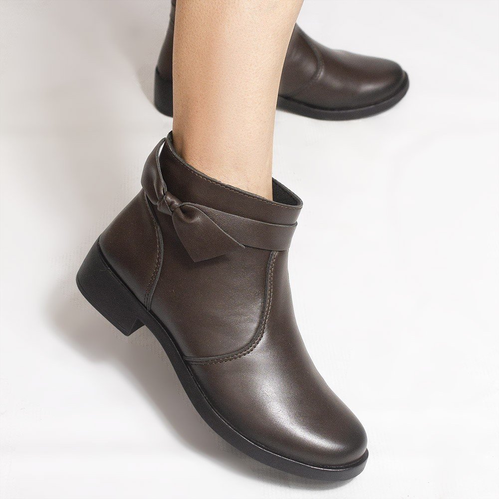 Bota Zatta Montaria Laço Lateral Ludmila Marrom Marrom 4