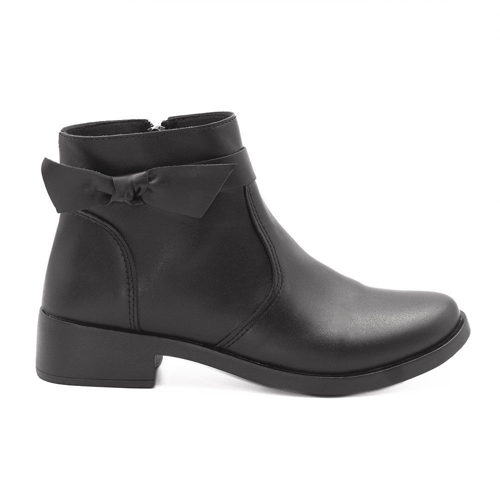 Bota Zatta Montaria Laço Lateral Ludmila Preta