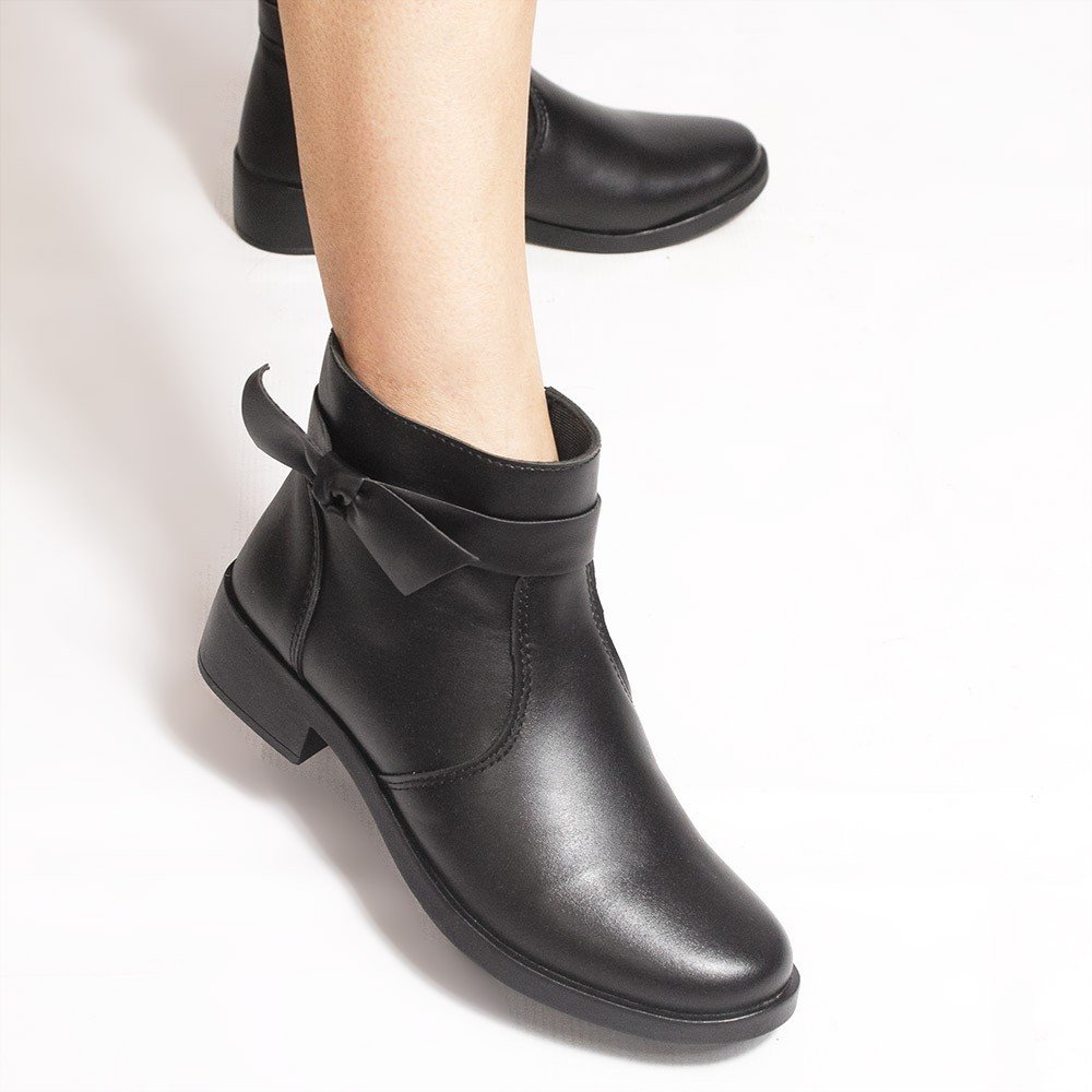 Bota Zatta Montaria Laço Lateral Ludmila Preta Preto 4