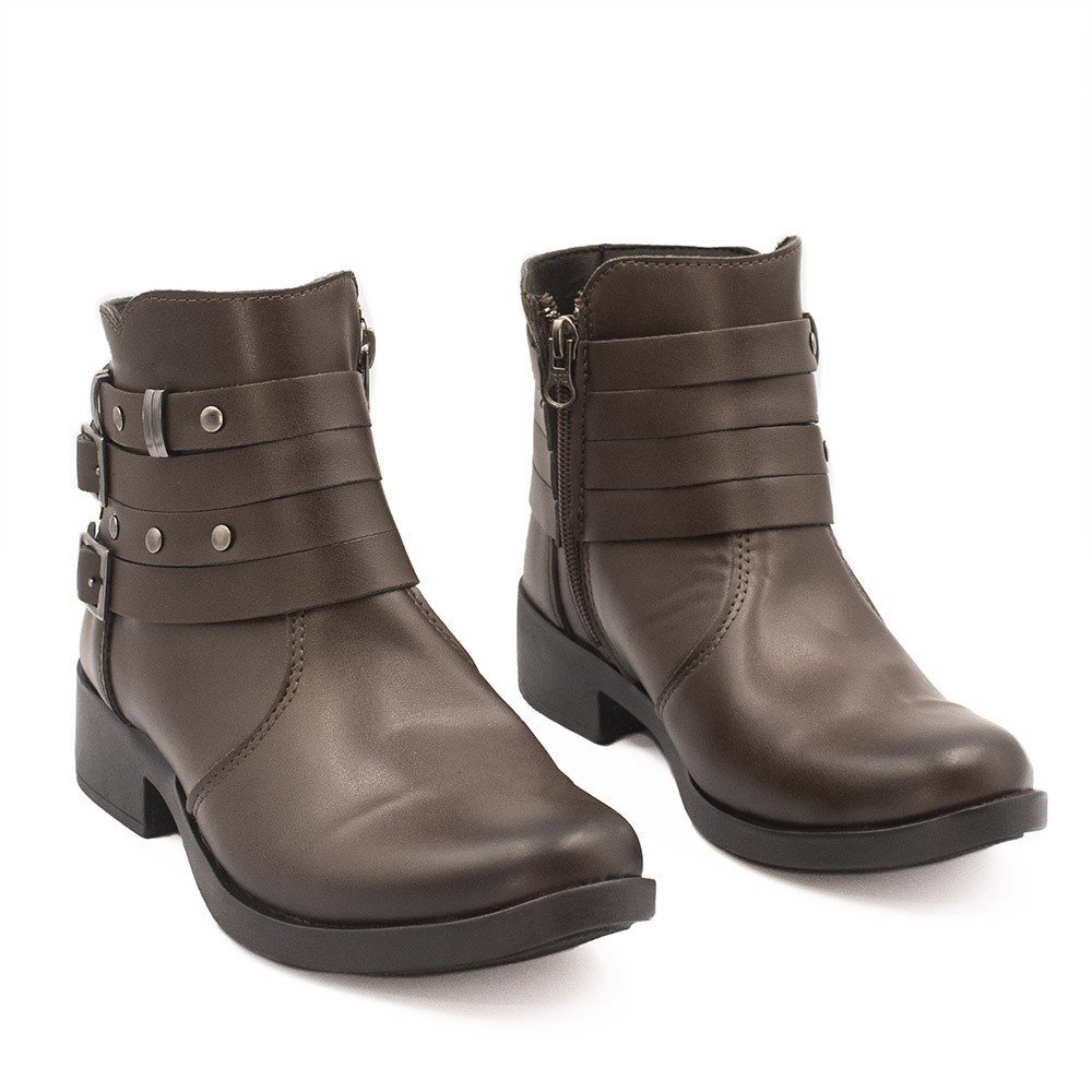 Bota Zatta Montaria Fivelas Laterais Lua Café Café 3