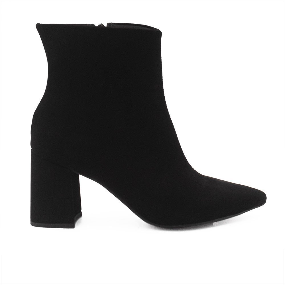 Bota Zatta Salto Bloco Wenny Nobuck Preto