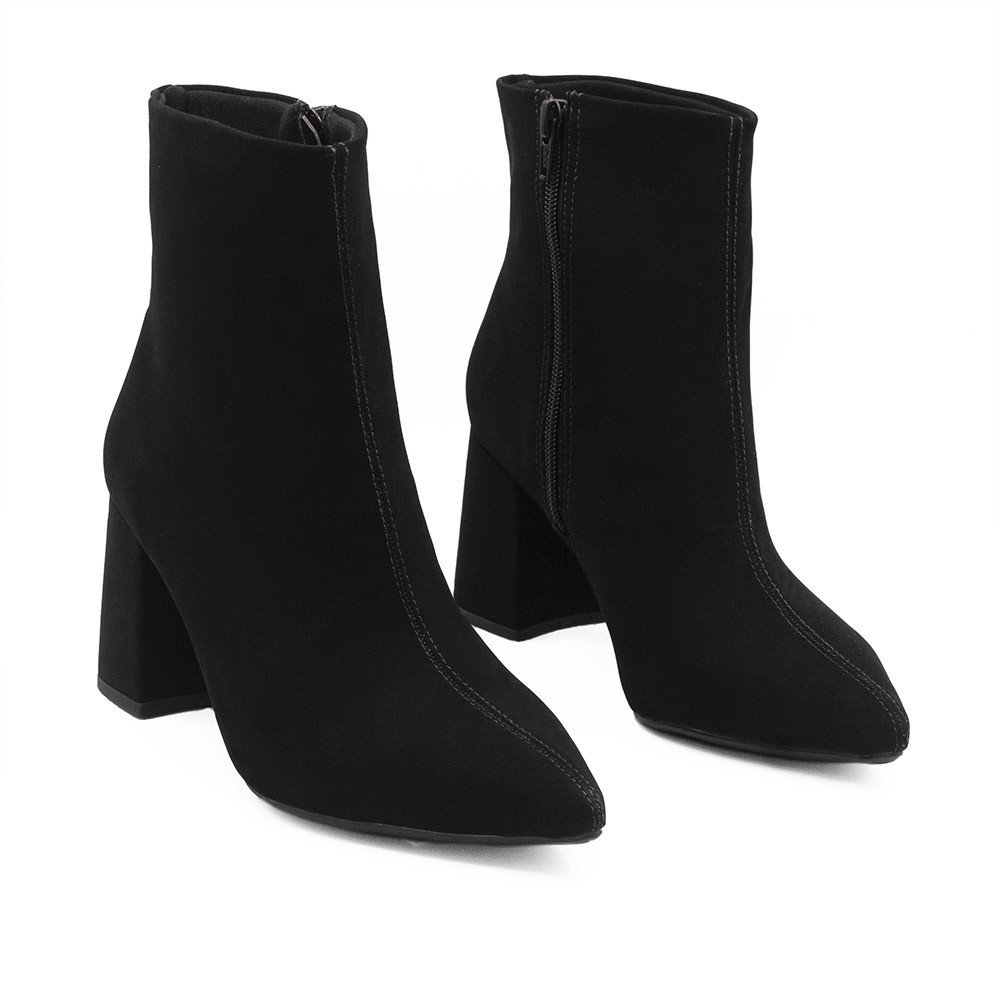 Bota Zatta Salto Bloco Wenny Nobuck Preto Preto 5