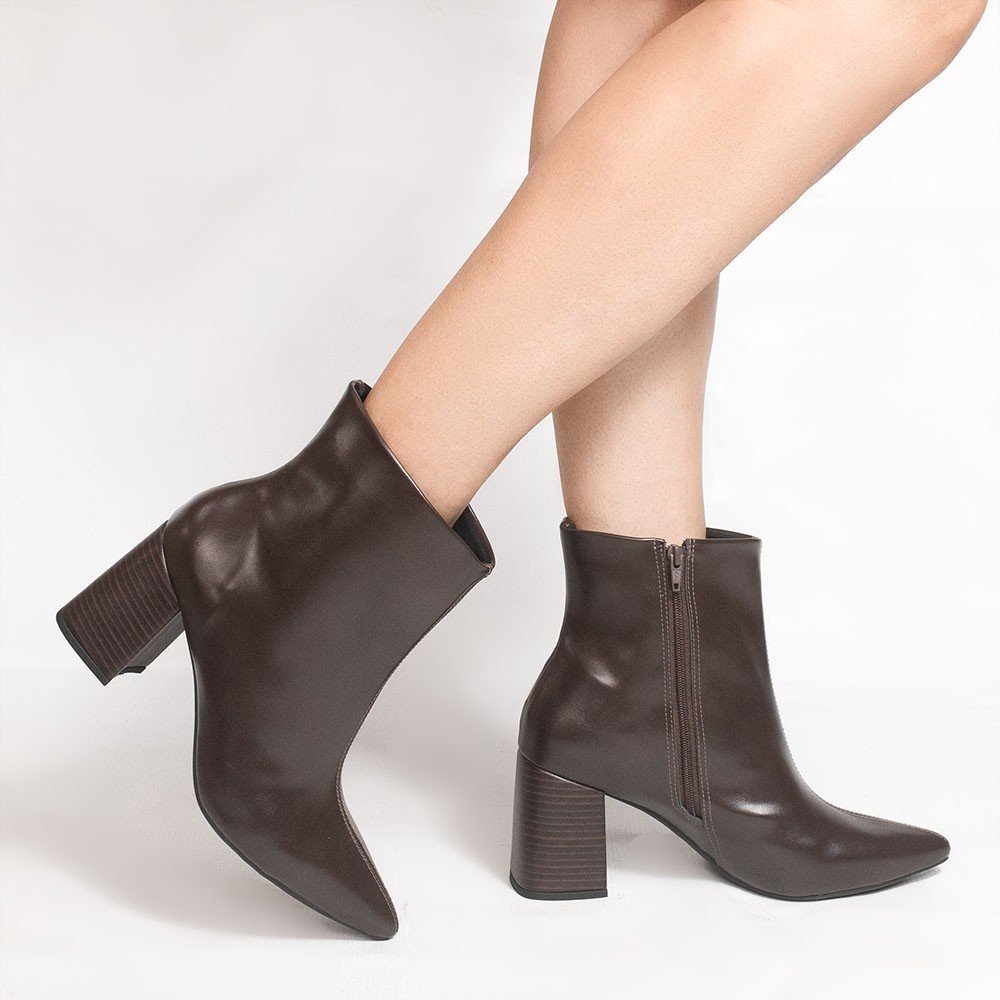 Bota Zatta Salto Bloco Wenny Marrom Marrom 3