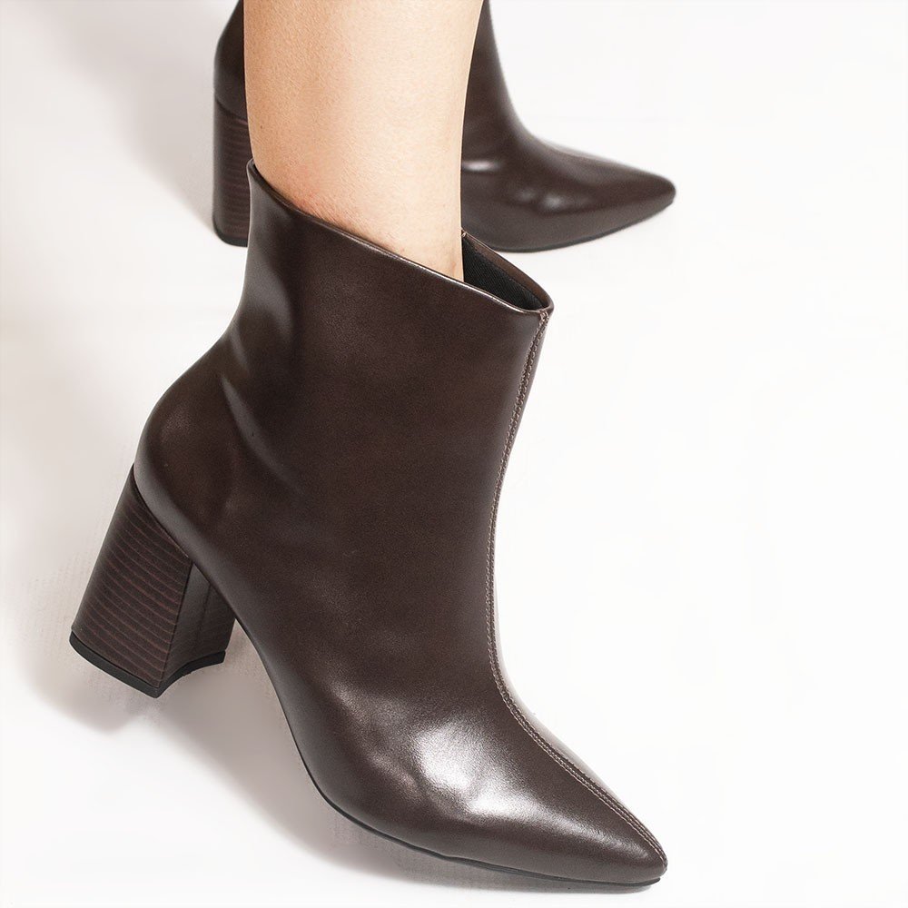 Bota Zatta Salto Bloco Wenny Marrom Marrom 4
