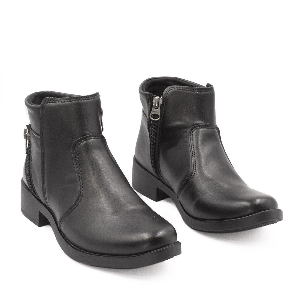 Bota Zatta  Montaria Cano Curto  Ziper Lateral Jamile Preta Preto 8