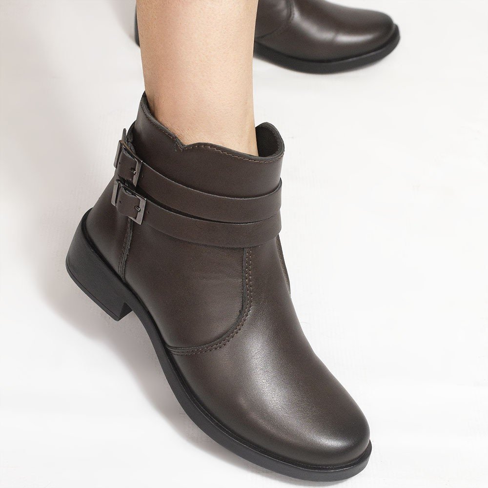 Bota Zatta Montaria Duas Fivelas Lucimara Café Café 3