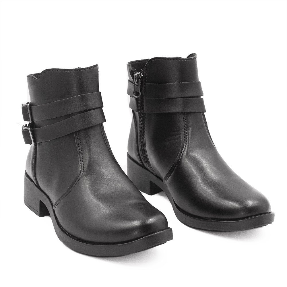 Bota Zatta Montaria Duas Fivelas Lucimara Preta Preto 3