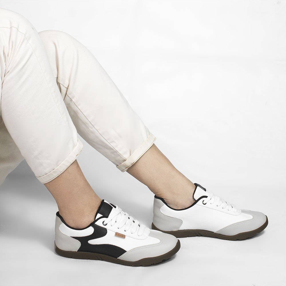Tênis Zatta Casual Cadarço Jully Branco Branco 2