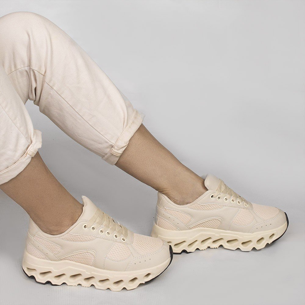 Tênis Zatta Chuncky Ofélia Off white Bege 2