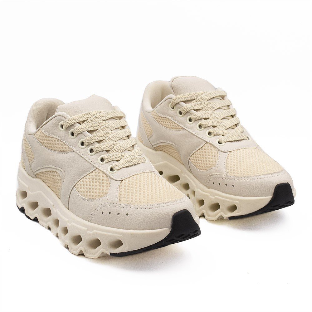 Tênis Zatta Chuncky Ofélia Off white Bege 3