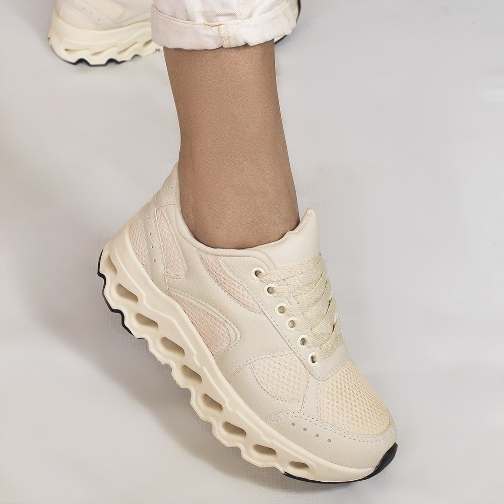 Tênis Zatta Chuncky Ofélia Off white Bege 4